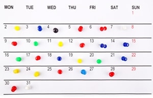 Setting up a calendar is one of the best things you can do to improve your time management skills.