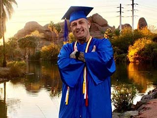 For Med Tech Valedictorian Louie Ferroggiaro, the Road to Recovery Leads to a Fresh Start, Academic Success and a New Career